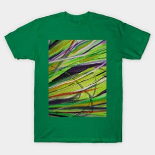 Abstract Grass 1 Digitally Enhanced 3 T-Shirt